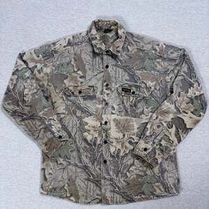 Rattlers Brand Advantage Camo Long Sleeve Button Down Shirt